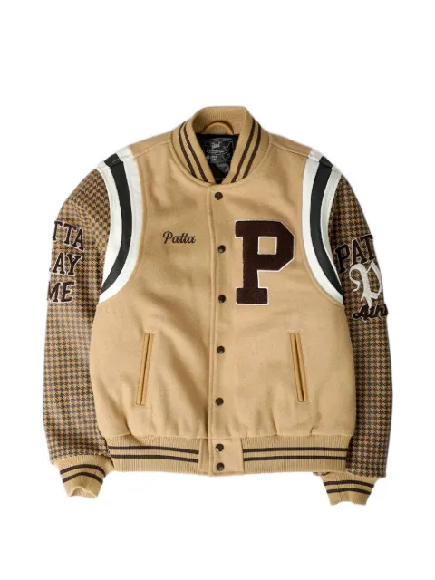 PATTA Athletic P houndstooth-pattern jacket