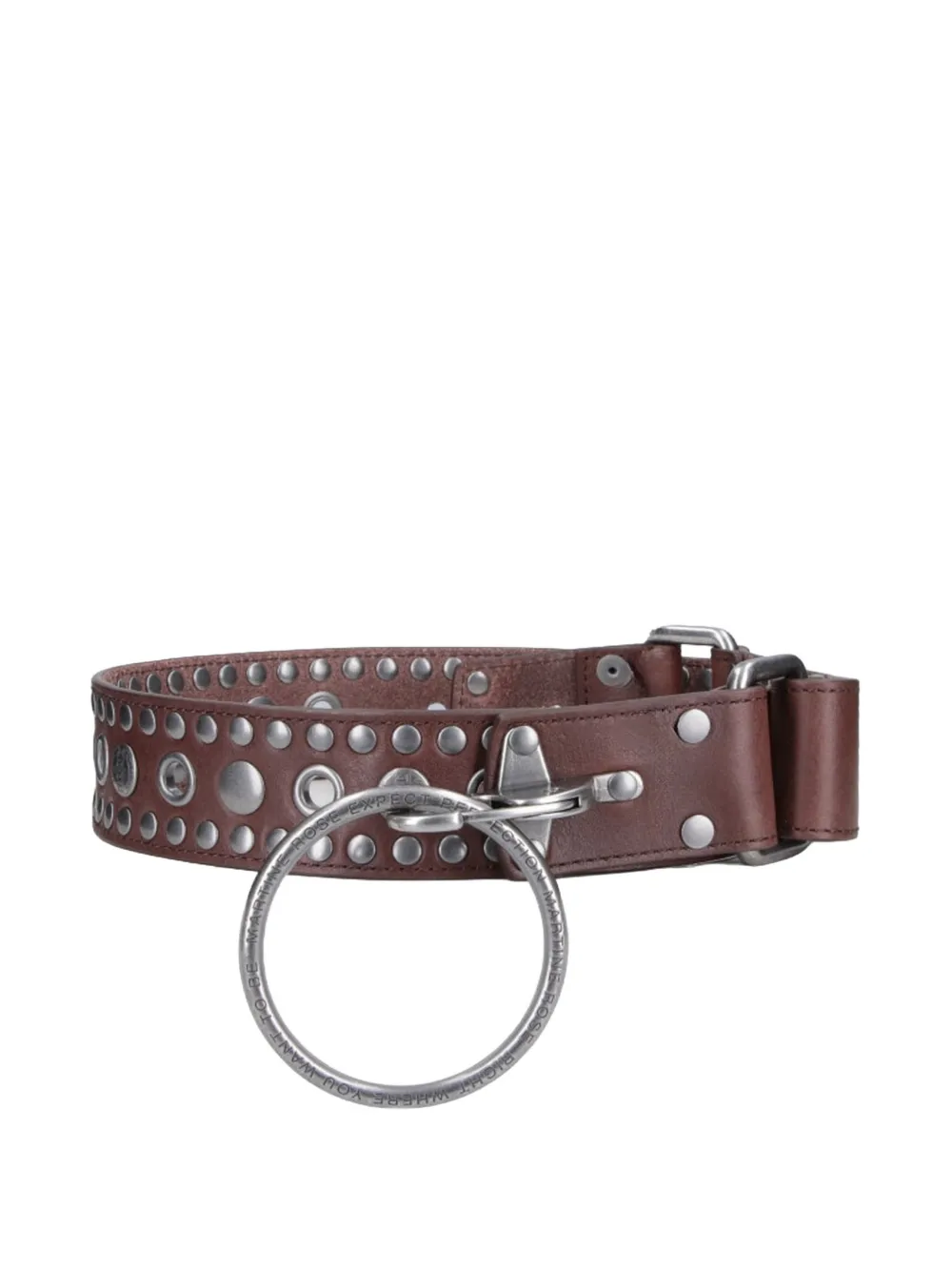 Martine Rose stud-embellished ring-detail belt - Braun