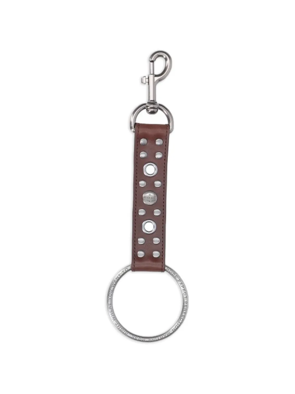Martine Rose stud-embellished keyring - Brown