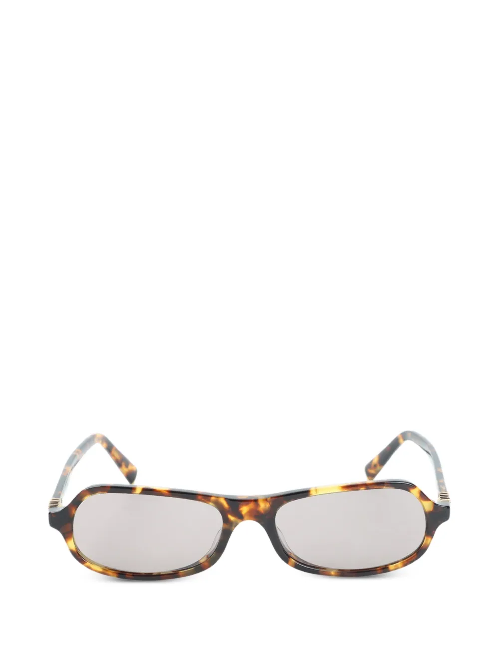 Miu Miu Eyewear Regard tortoiseshell-effect logo-plaque sunglasses - Braun