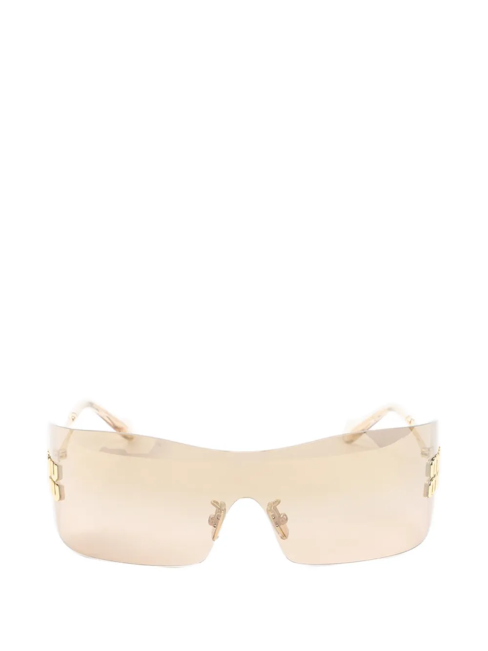 Miu Miu Eyewear Aube logo-plaque sunglasses - Oro