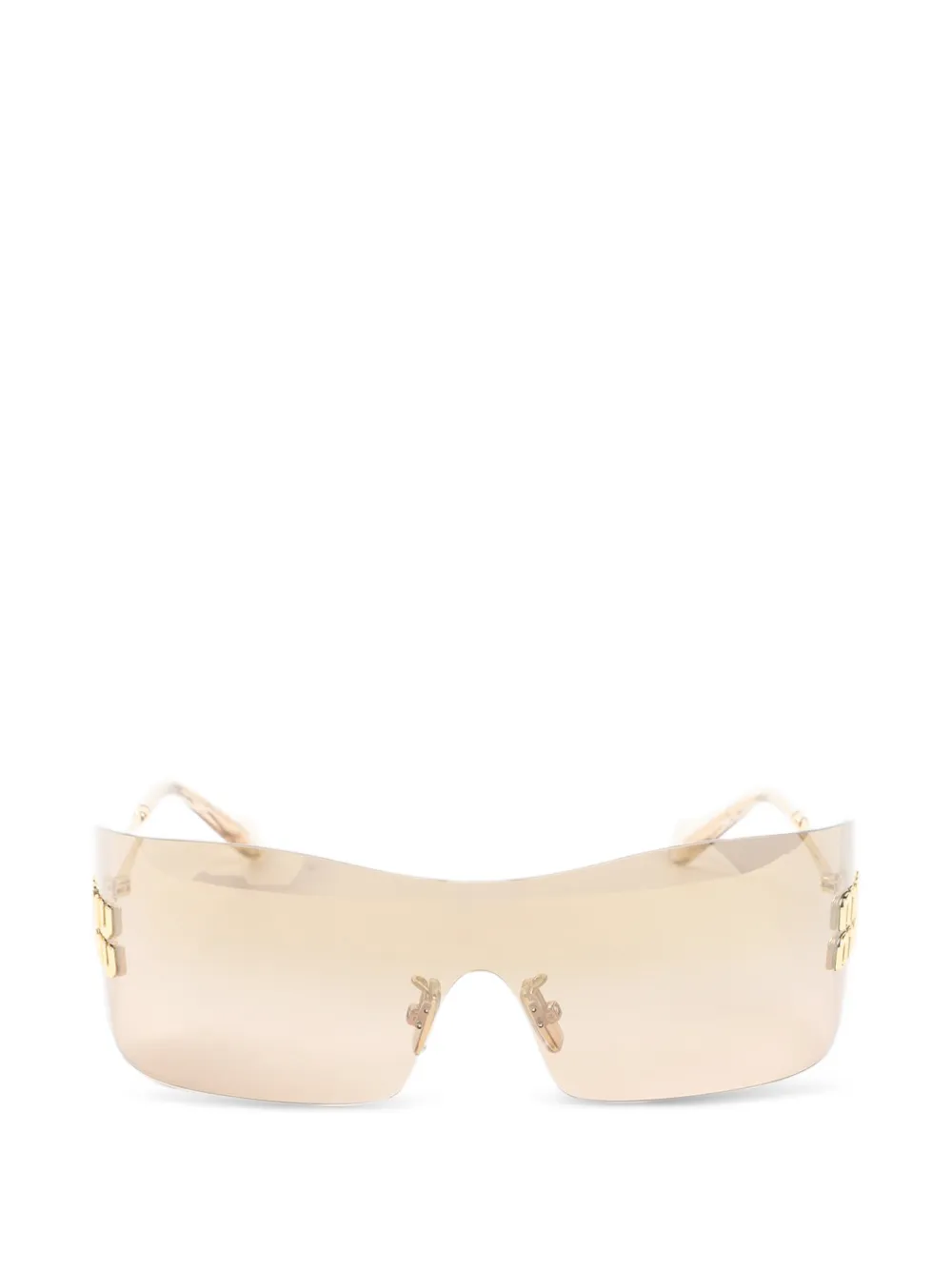 Miu Miu Eyewear Aube logo-plaque sunglasses - Oro