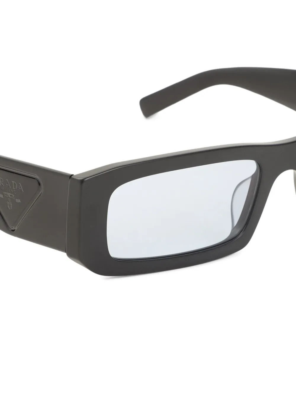 Prada Eyewear Bril met rechthoekig montuur Zwart