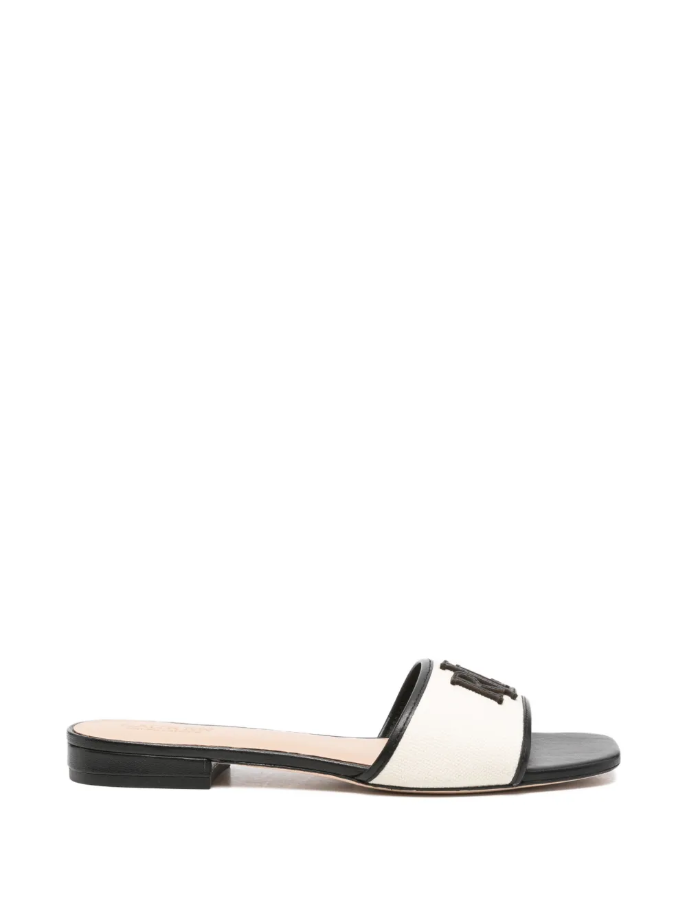 Lauren Ralph Lauren Everley logo-plaque sandals Beige
