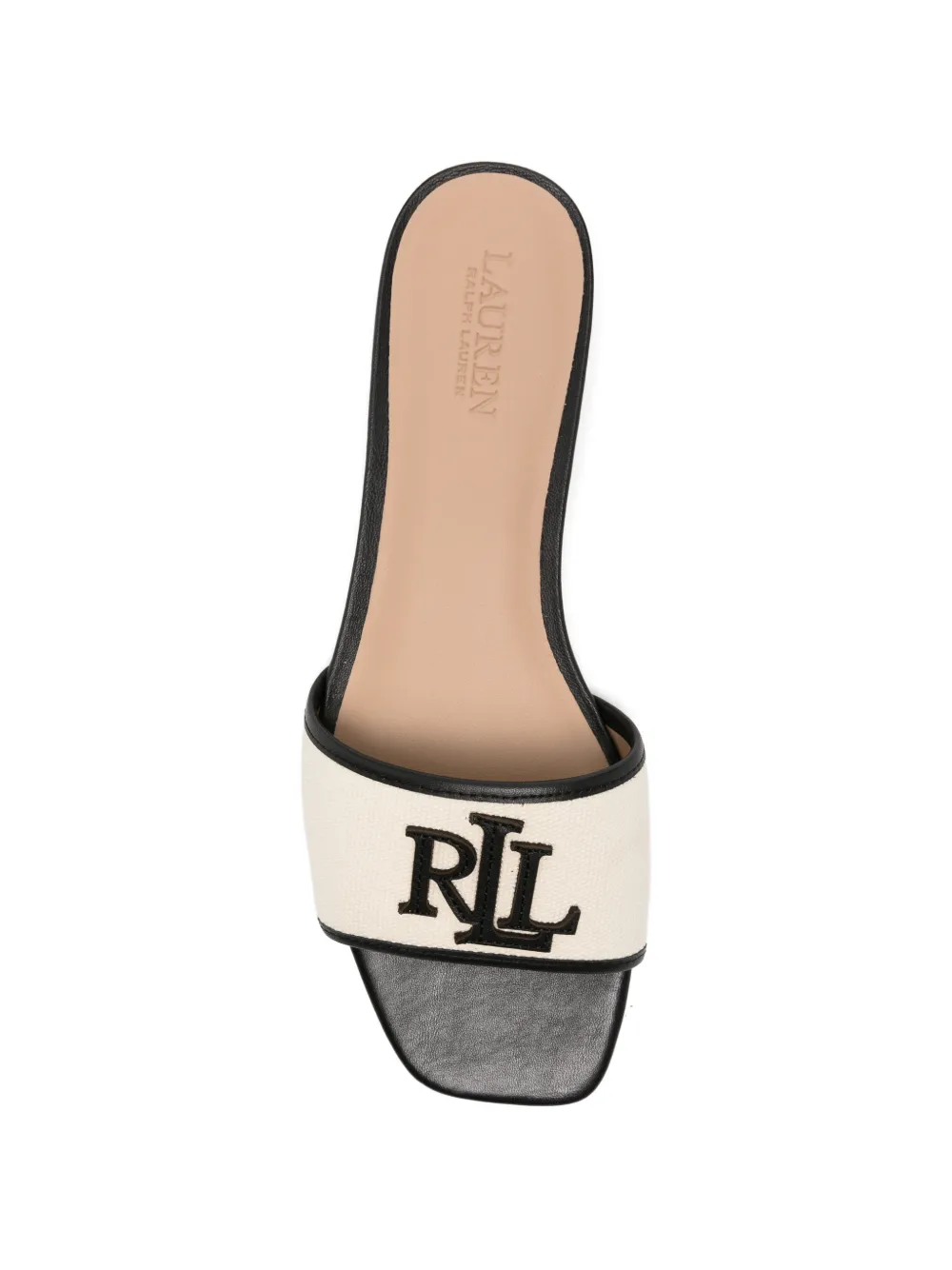 Lauren Ralph Lauren Everley logo-plaque sandals Beige