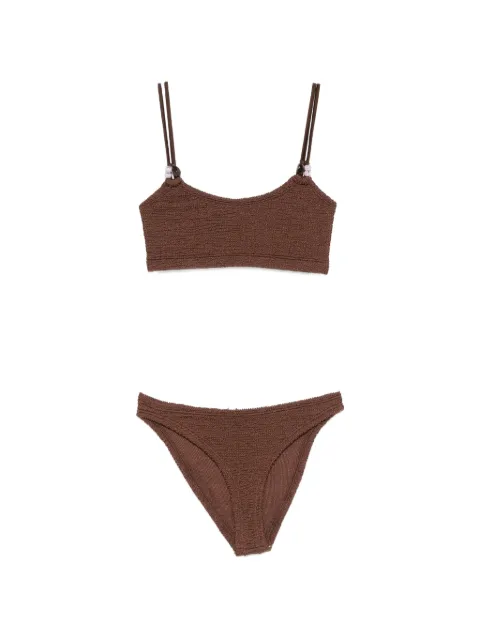 Hunza G beaded crinkle bikini