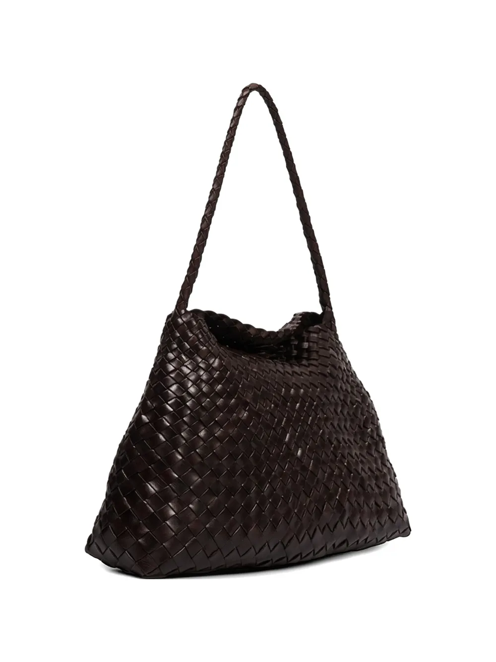 DRAGON DIFFUSION Santa Maria woven shoulder bag - Marrone