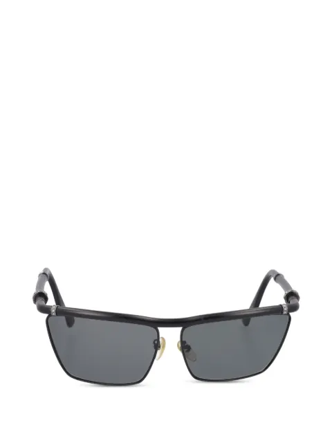 Lanvin Pre-Owned crystal-embellished rectangle-frame sunglasses