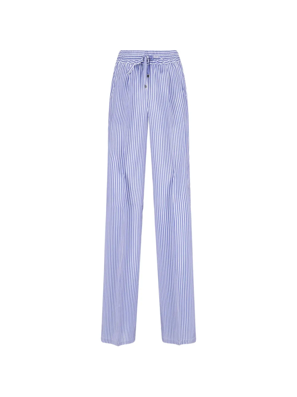 Kiton striped wide-leg trousers - Blu