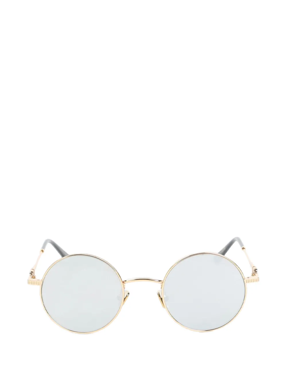 Valentino Garavani VLogo round-frame sunglasses - Gold