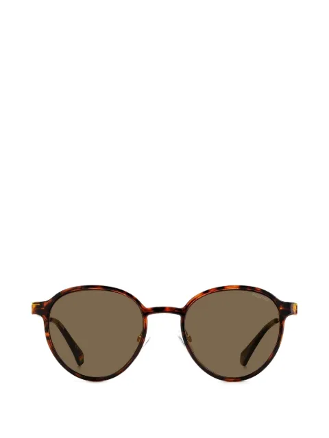 Polaroid round-frame clip-on sunglasses