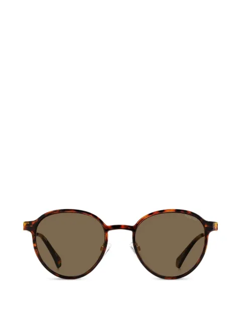 Polaroid round-frame clip-on sunglasses