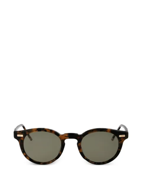 Thom Browne tortoiseshell-effect round-frame sunglasses