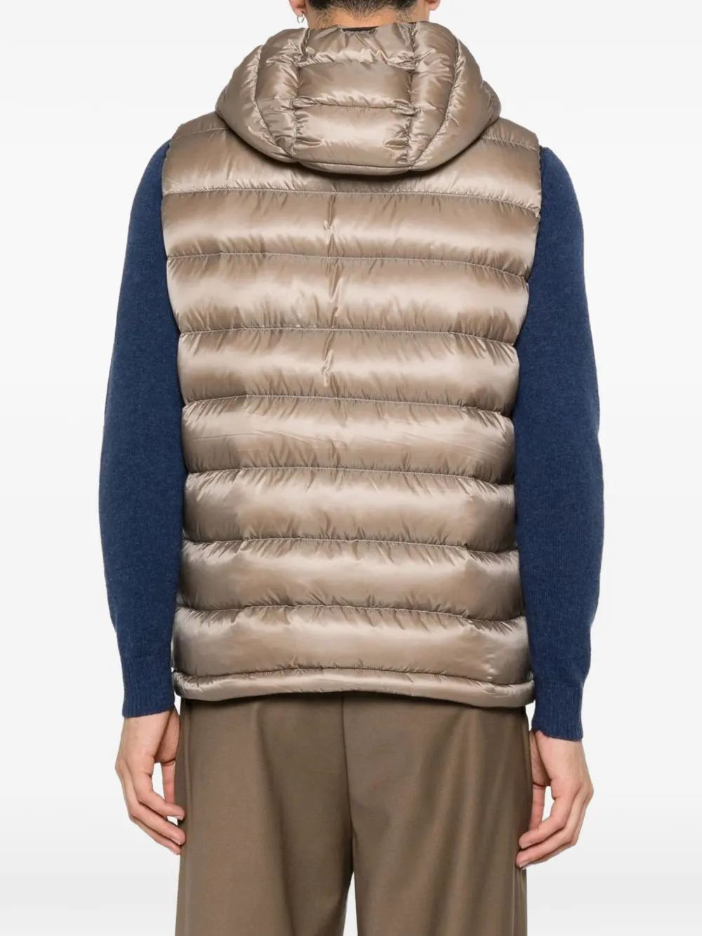 Herno Bodywarmer met capuchon Beige