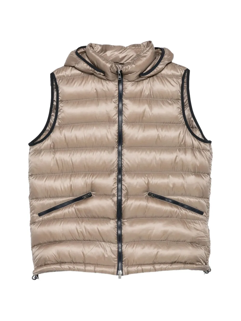 Herno hooded padded gilet - Nude