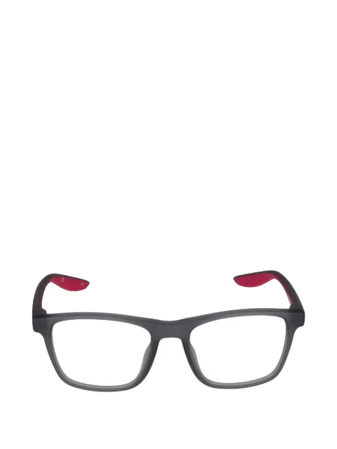 Nike Kids matte-finish rectangle-frame glasses