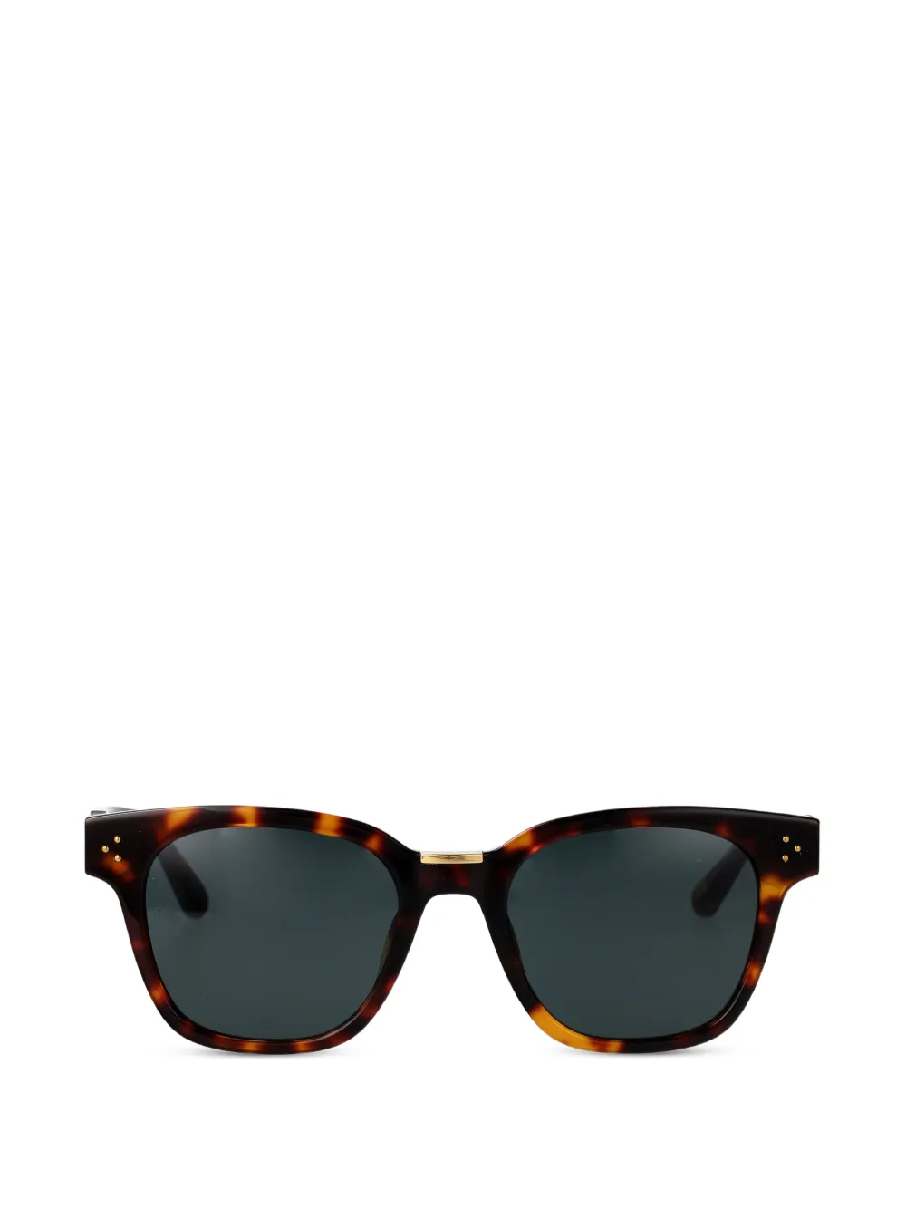 Linda Farrow Sanchez rectangle-frame sunglasses - Marrone