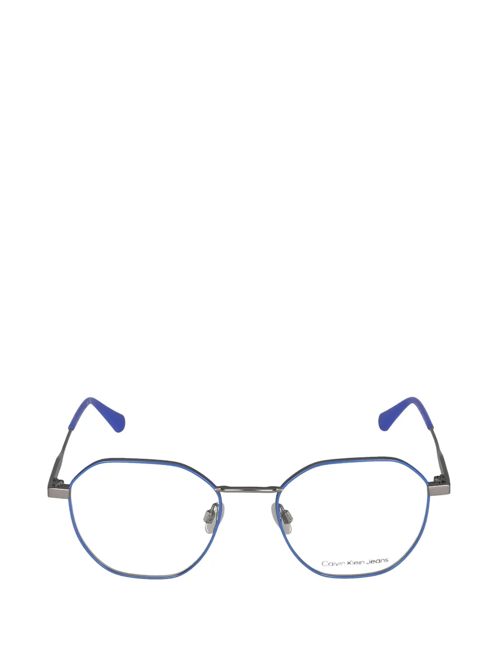 Calvin Klein Jeans geometric-frame glasses - Blau