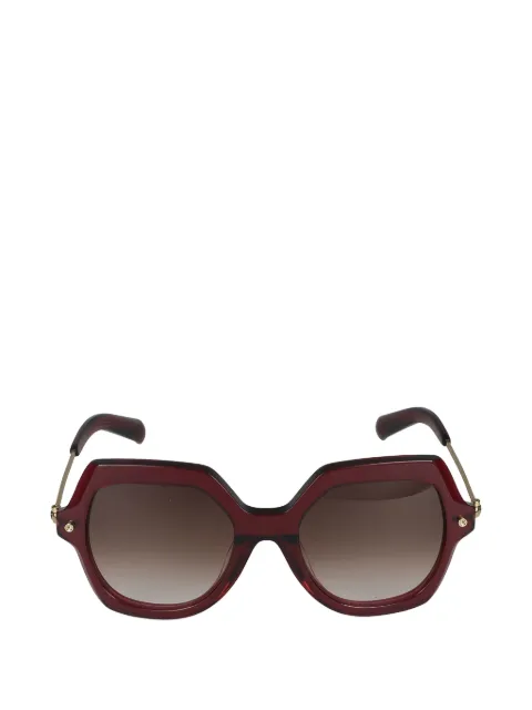 Yohji Yamamoto geometric-frame sunglasses