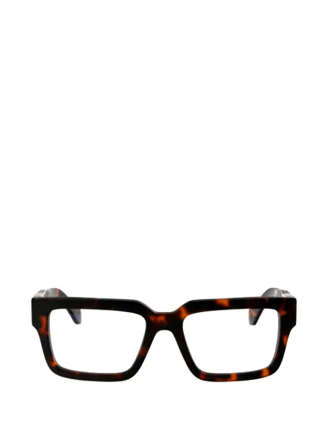 Off-White tortoiseshell-effect square-frame glasses