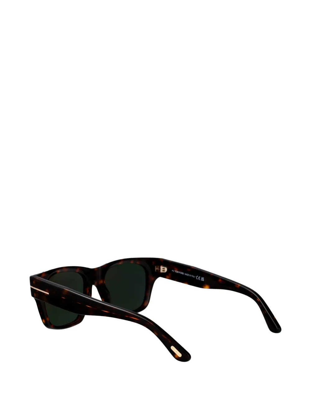TOM FORD Eyewear Caine zonnebril met vierkant montuur Bruin
