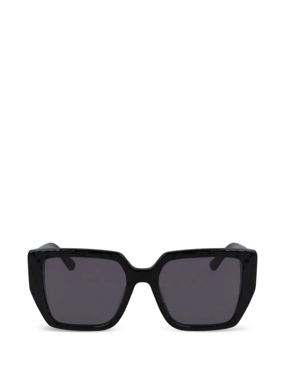 Karl Lagerfeld patterned square-frame sunglasses - Nero