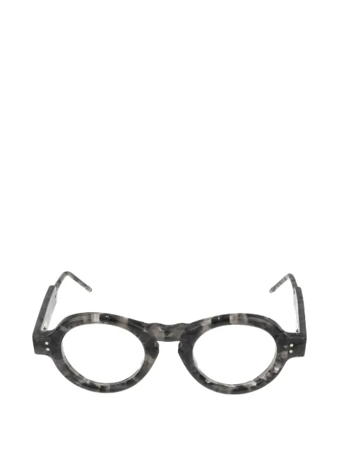 Thom Browne Eyewear round-frame tortoiseshell-effect glasses