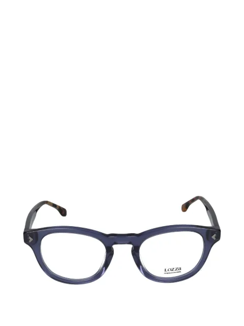 LOZZA transparent-frame round-frame glasses