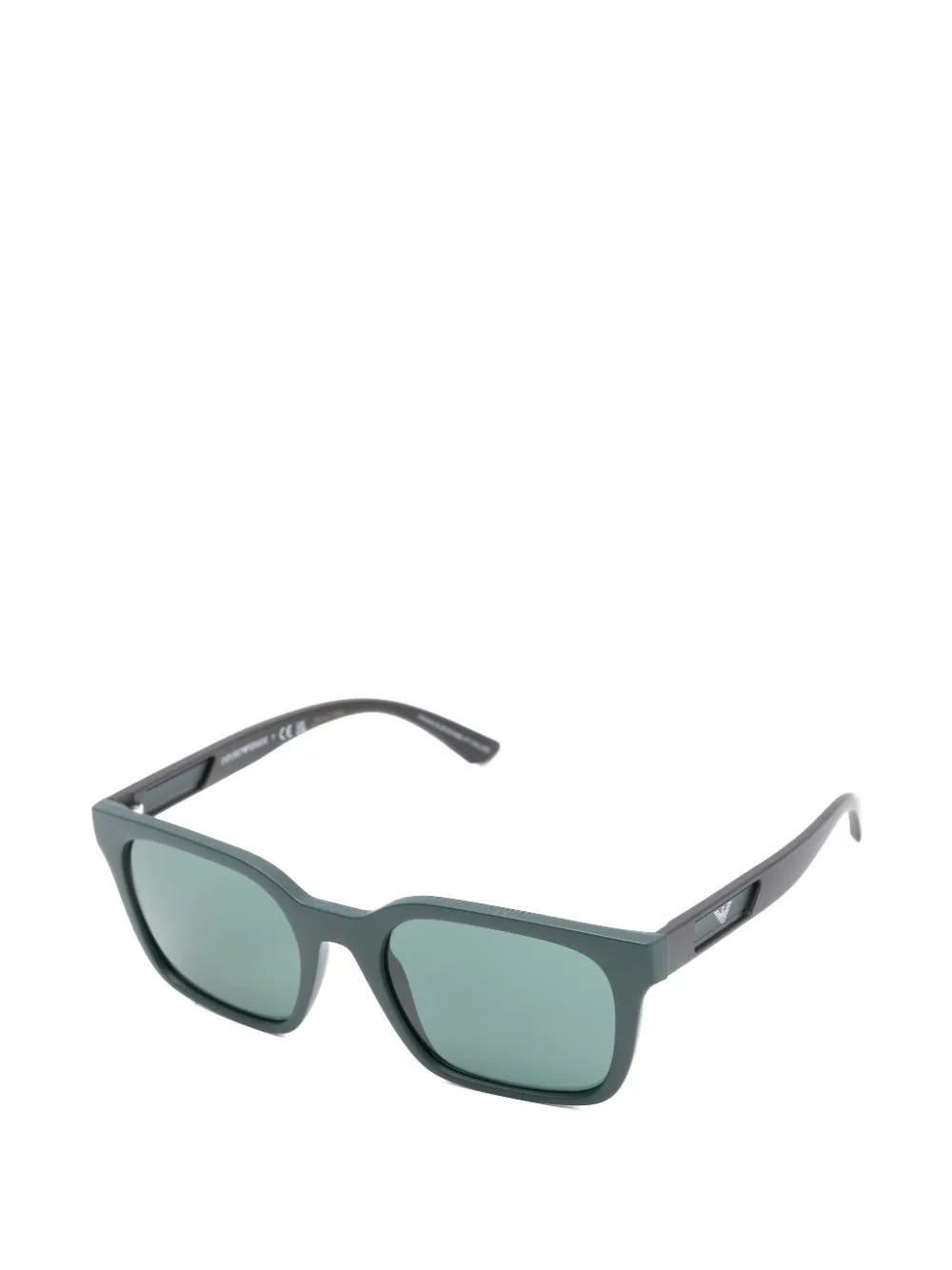 Emporio Armani Zonnebril met vierkant montuur Groen