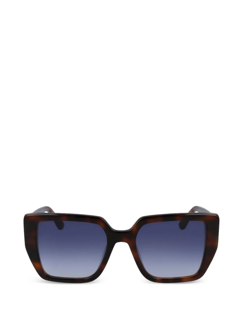 Karl Lagerfeld tortoiseshell-effect square-frame sunglasses - Braun