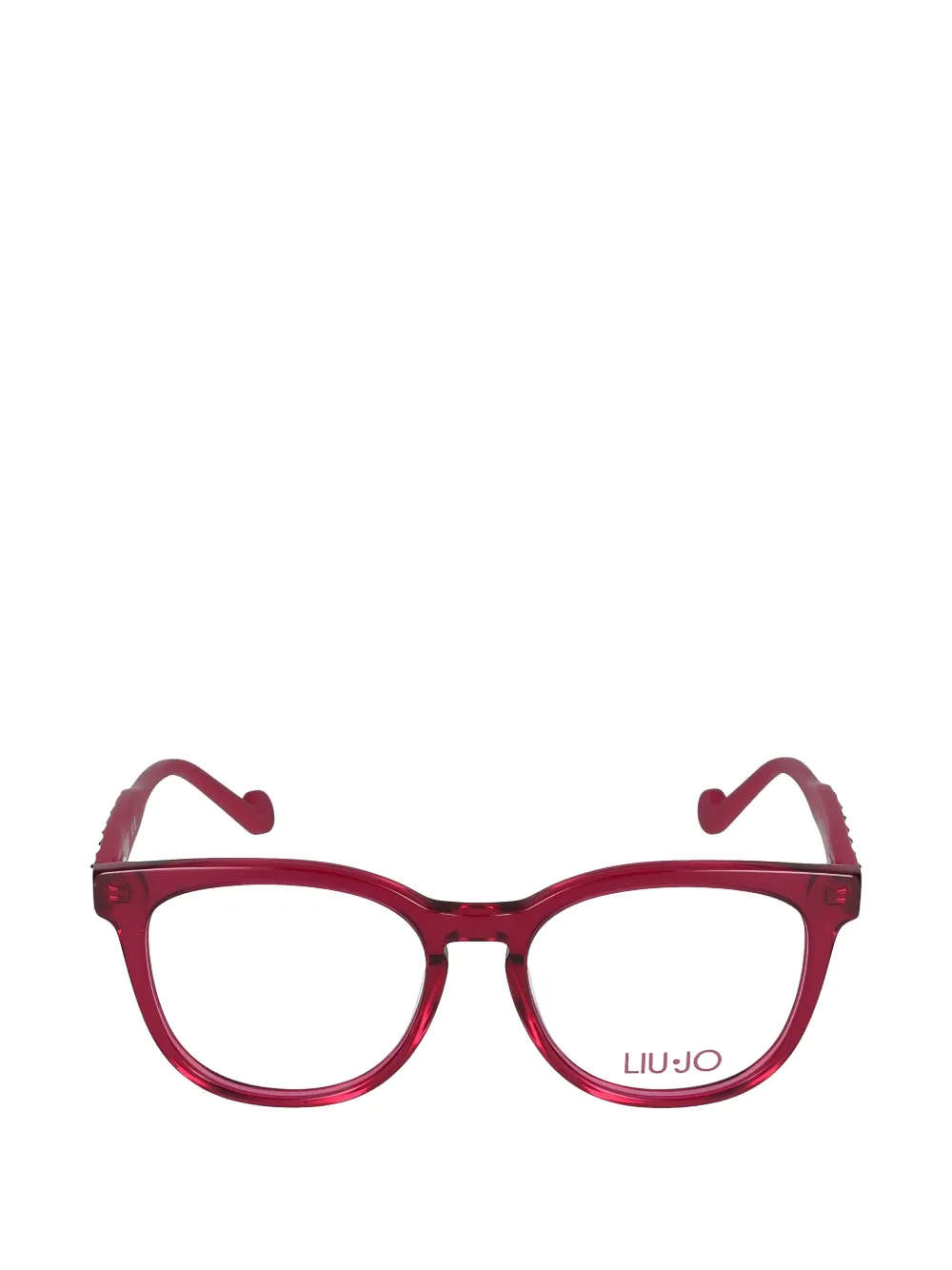 Liu Jo Kids stud-embellished geometric-frame glasses - Rot