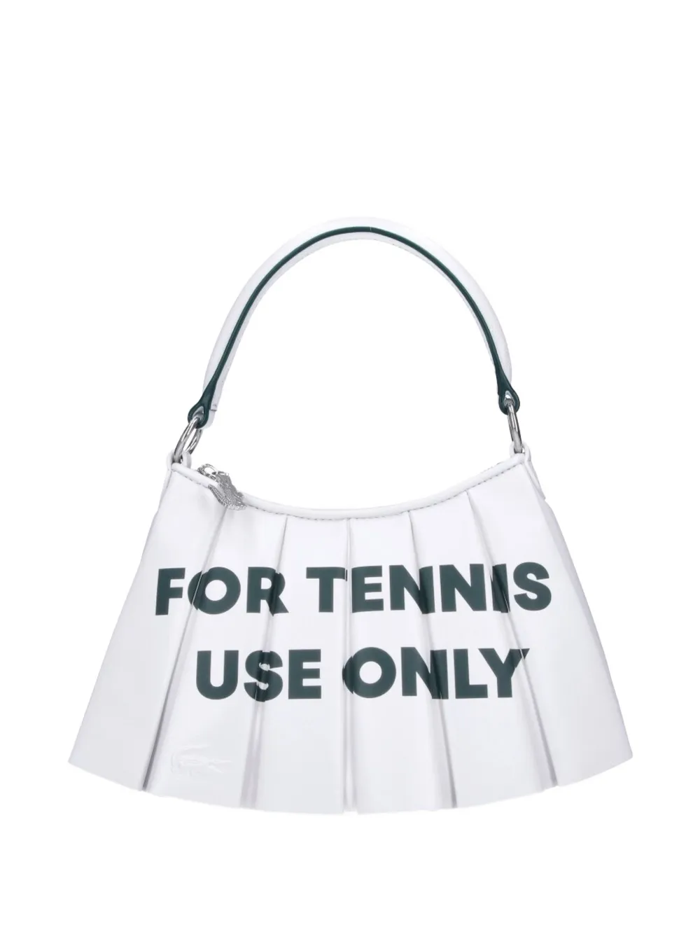 Lacoste Lenglen pleated shoulder bag - Bianco