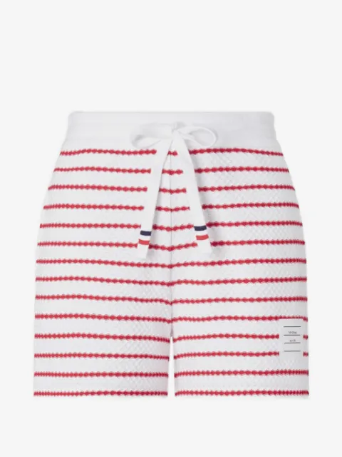Thom Browne honeycomb-texture mini shorts