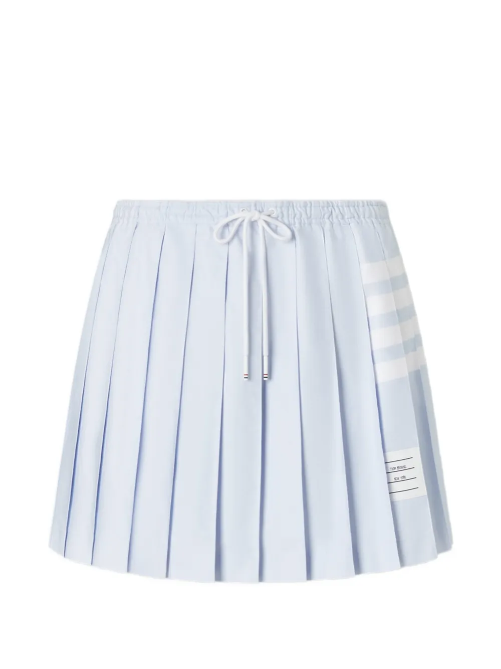 Thom Browne drawstring pleated mini skirt - Blue
