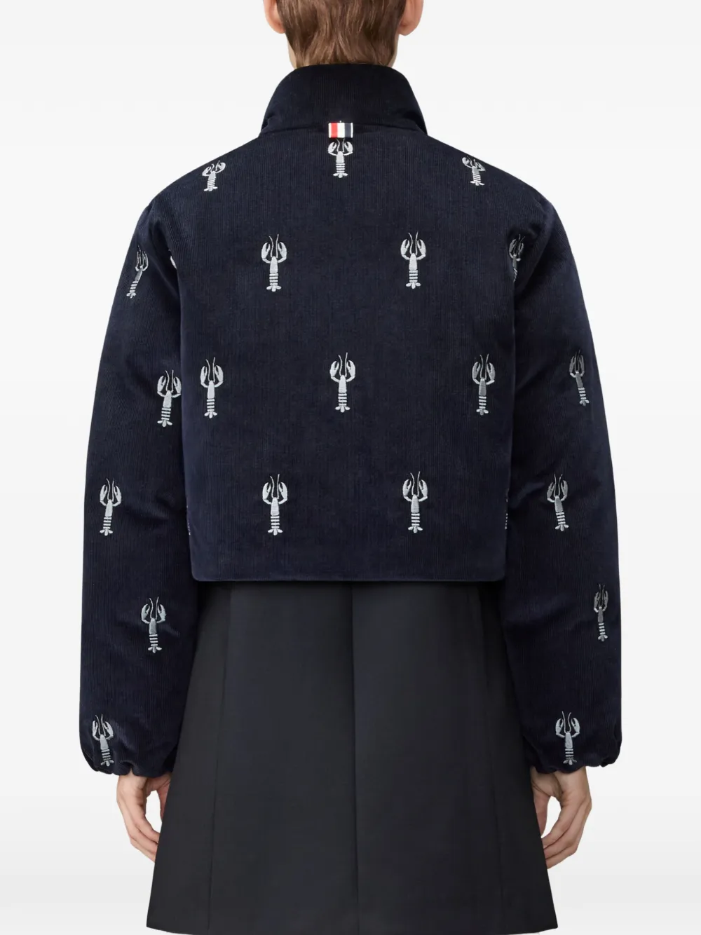 Thom Browne Omkeerbaar jack met kreeft stiksel Blauw