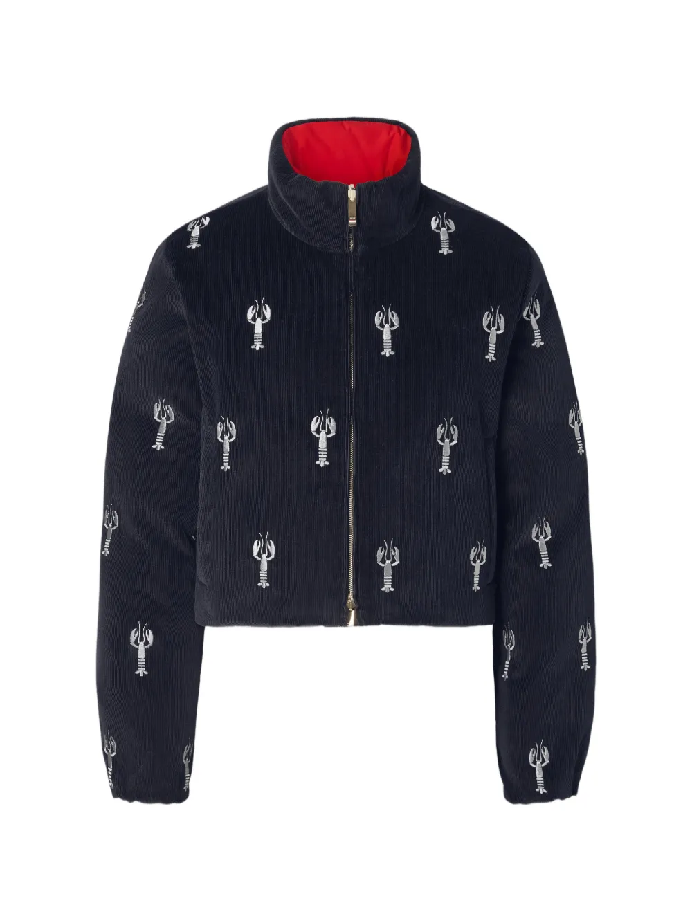 Thom Browne Omkeerbaar jack met kreeft stiksel Blauw