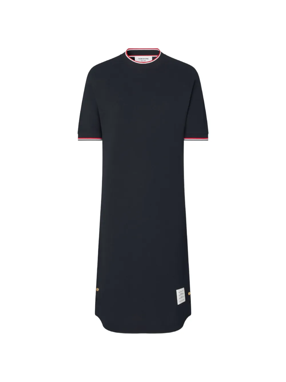 Thom Browne pique dolman mini T-shirt dress - Blu