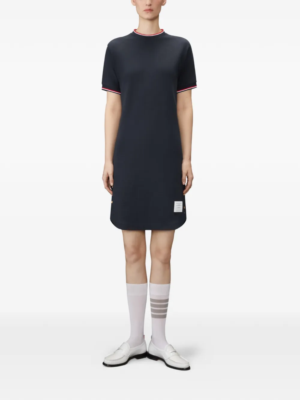 Thom Browne Pique Dolman mini-T-shirtjurk Blauw