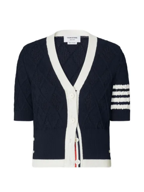 Thom Browne argyle-knit cardigan