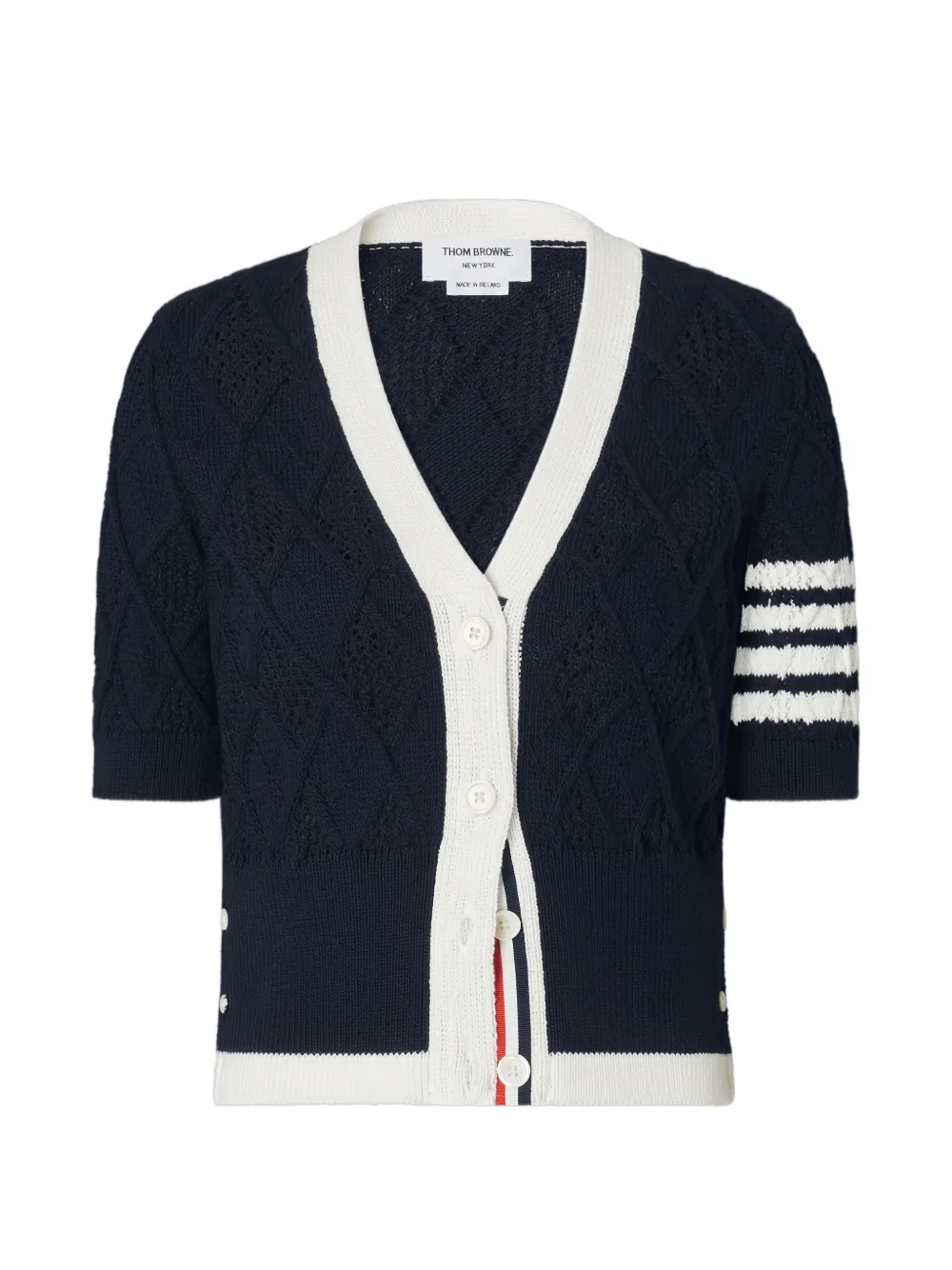 Thom Browne Vest met argyle patroon Blauw