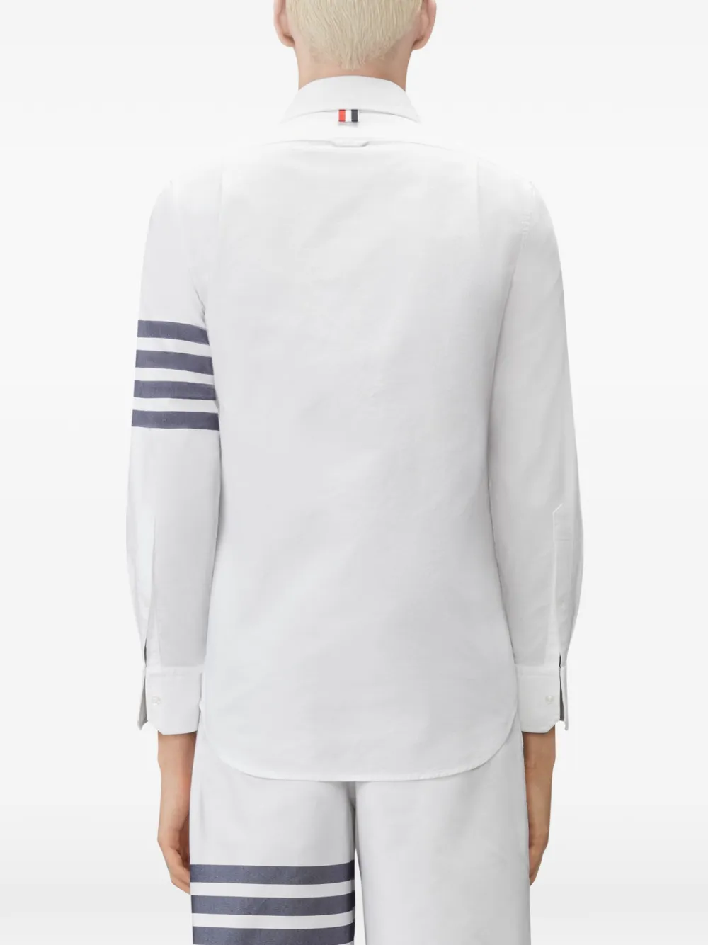 Thom Browne Overhemd met vier strepen Wit