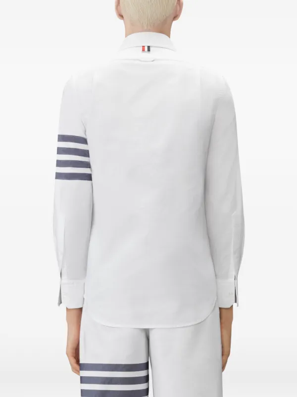 Thom Browne 4BAR オックスフォード シャツ | ホワイト | FARFETCH JP