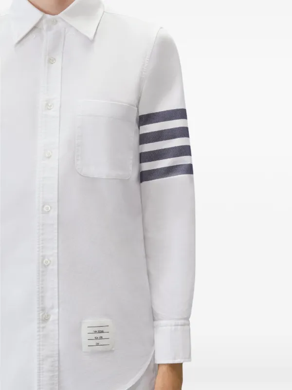 Thom Browne 4BAR オックスフォード シャツ | ホワイト | FARFETCH JP