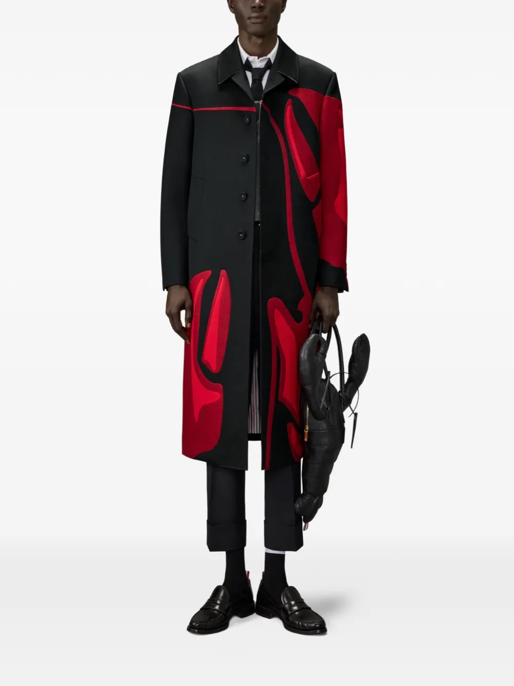 Thom Browne 6-Bar Oxford overhemd met streep Grijs