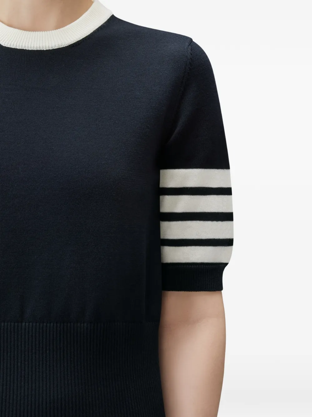 Thom Browne Hector intarsia T-shirt Blauw