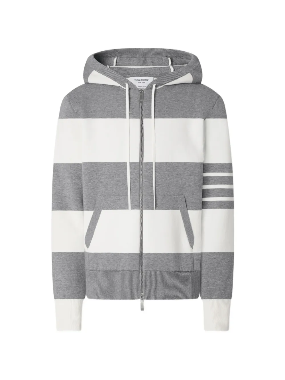 Thom Browne Hector striped hoodie - Grigio