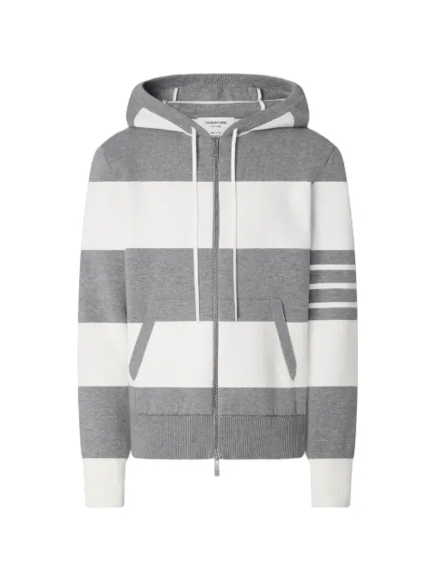 Thom Browne Hector 4-Bar rugby-hættetrøje med lynlås