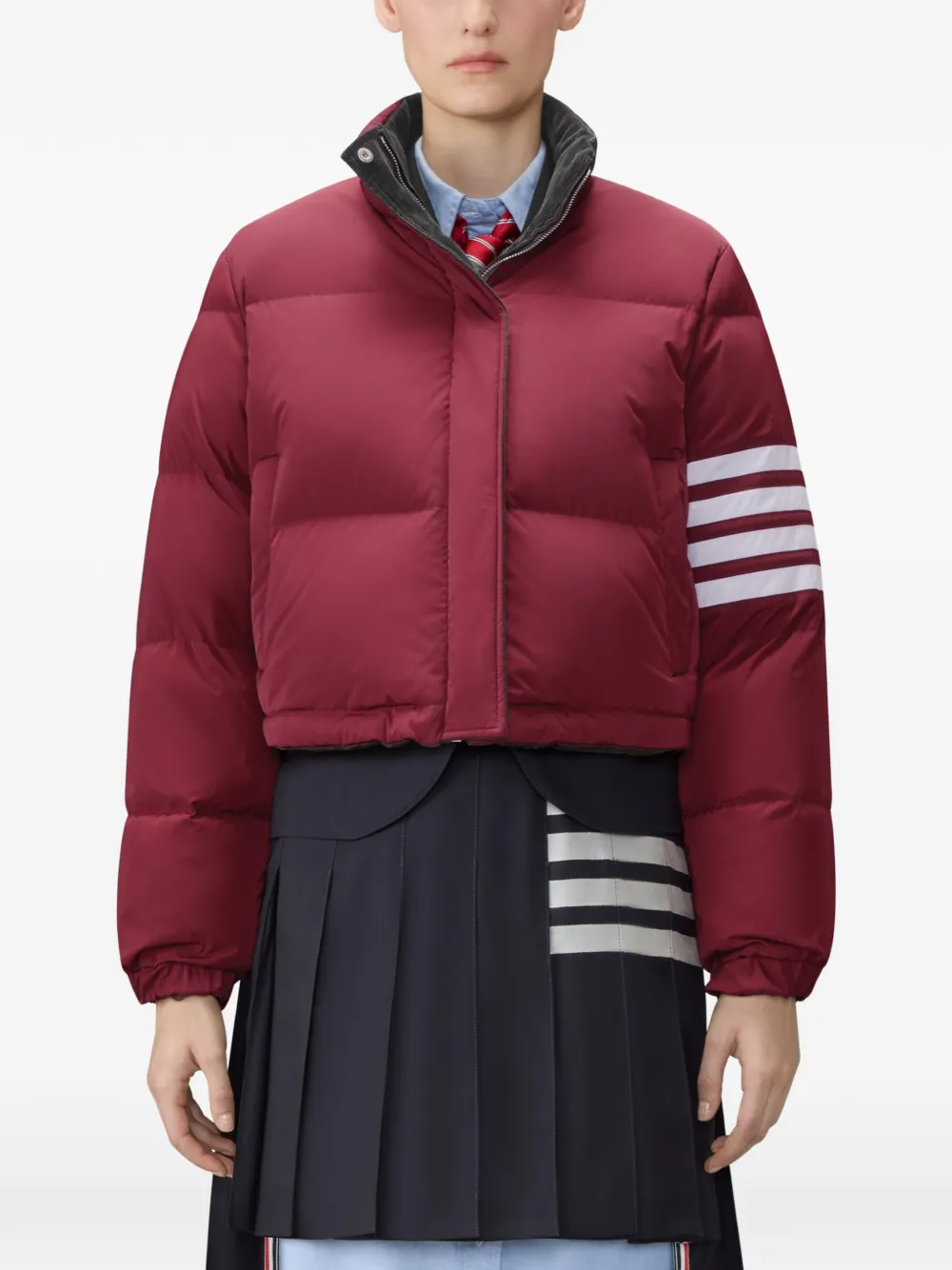 Thom Browne Omkeerbaar jack met kreeft stiksel Grijs