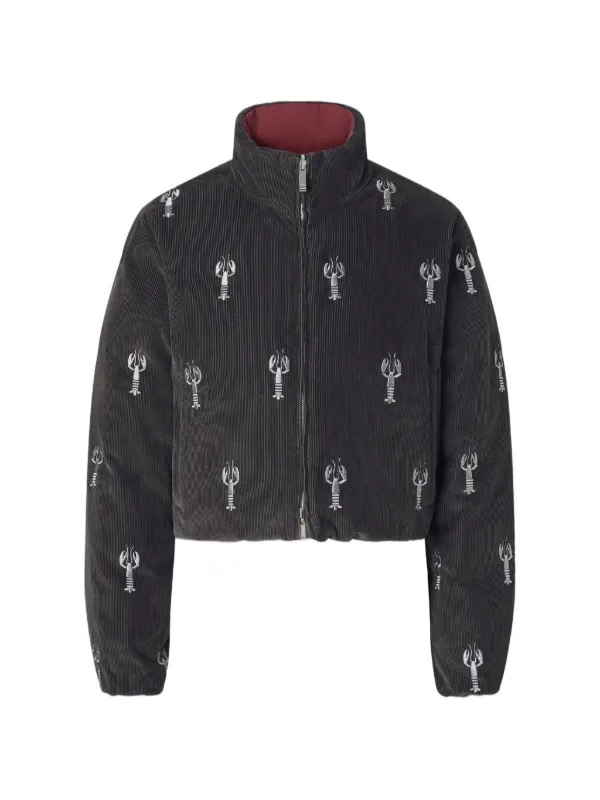 Thom Browne Lobster-stitch Reversible Jacket in Grey