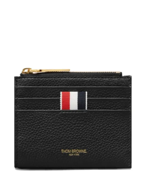 Thom Browne pebble-grain zip-top cardholder